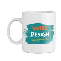 White Printed Coffee Mug